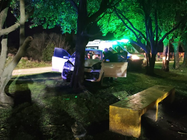 Extra�o siniestro vial en la bicisenda de Sierras Bayas